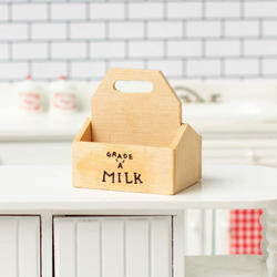 Dollhouse Miniature "Grade A Milk" Crate