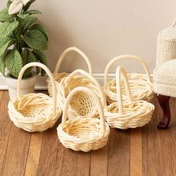 Dollhouse Miniature Round Baskets