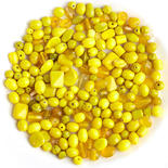 Yellow Glass Jewelry Beads
