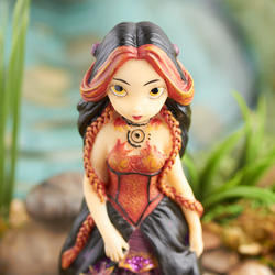 Midnight Wolf Countess Fantasy Fairy Figurine