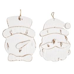 White Washed Christmas Ornaments