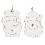 White Washed Christmas Ornaments