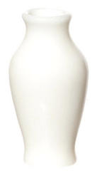 Dollhouse Miniature White Plastic Vase