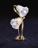 Dollhouse Miniature Dual 12V Tulip Lamp