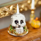 Miniature Skull Candle Centerpiece