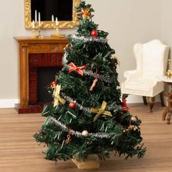 Dollhouse Miniature Decorated Christmas Tree