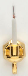 Dollhouse Miniature Single Candle Wall Sconce w/ Bi-Pin Bulb
