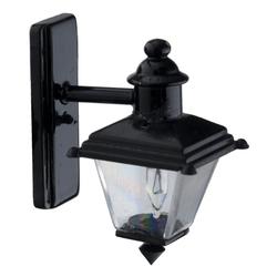 Dollhouse Miniature Black Small Coach Light