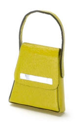 Miniature Lady's Yellow Designer Handbag