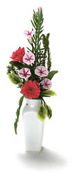 Dollhouse Miniature Floral Arrangement in Vase