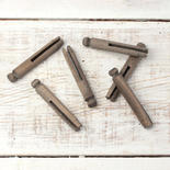 Weathered Wood Slotted Clothespins