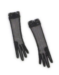 Miniature Black Sheer Ladies Gloves