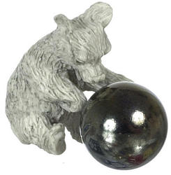 Dollhouse Miniature Bears With Ball