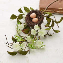 Springtime Nest with Eggs Floral Spray