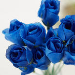 Royal Blue Artificial Rosebud Stems