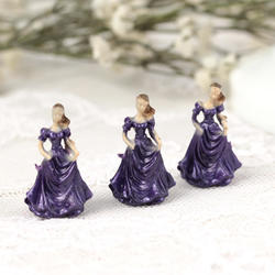 Elegant "Lady in Purple" Mini Dolls