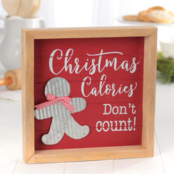 "Christmas Calories..." Framed Sign