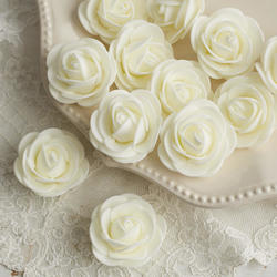 Ivory Artificial Rose Heads
