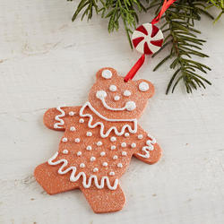Gingerbread Bear Christmas Ornament