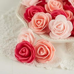Assorted Pink Artificial Rose Heads