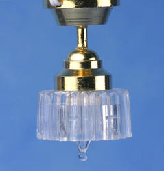 Dollhouse Miniature Ceiling Lamp With Scalloped Shade