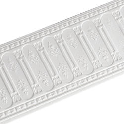 Miniature White Embossed Wainscot Wall Panel