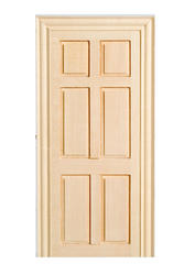 Unfinished Wood Miniature False Door