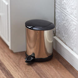 Miniature Stainless Steel Garbage Can