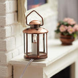 Dollhouse Miniature Copper Lantern