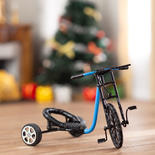 Dollhouse Miniature Blue & Black Pedal Trike