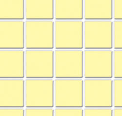 Dollhouse Miniature Yellow Square Tile PVC Sheet