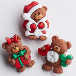 A Beary Merry Christmas Buttons