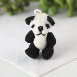 Miniature Stuffed Panda Bear