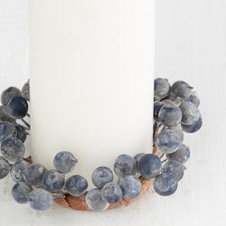 Artificial Blueberry Candle Ring
