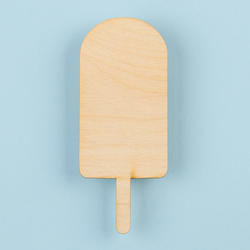 Unfinished Wood Popsicle Cutout