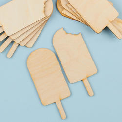 Unfinished Wood Popsicle Cutouts