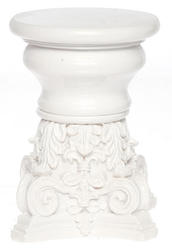 Dollhouse Miniature White Athena Pedestal