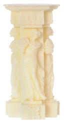 Dollhouse Miniature Ivory Greek Lady Pedestal