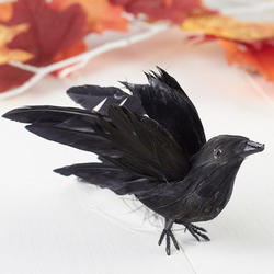 Flying Artificial Black Crow