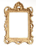 Dollhouse Miniature Gold Picture Frame