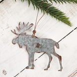 Rustic Woodland Moose Ornament