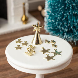 Miniature Christmas Tree Ornament Set