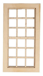 Dollhouse Miniature 9 Over 9 Double Hung Window