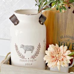 "Farm Fresh Milk" Jug Vase