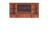 Dollhouse Miniature Walnut Upper Cabinet