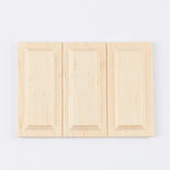 Miniature Unfinished Wood Wainscot Panel