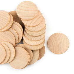 Unfinished Wood Round Disks