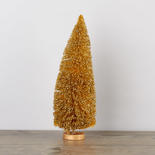 Glittered Gold Bottle Brush Tree