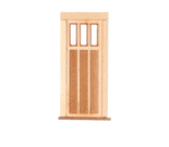 Dollhouse Miniature Unfinished Wood Prairie Door