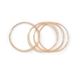 Gold Plated Memory Wire Bracelet Coils